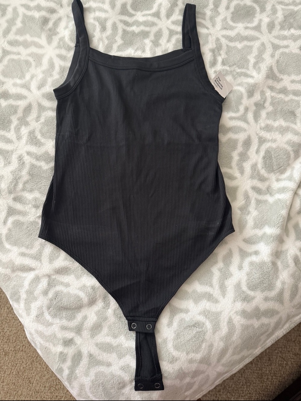 NWT WOMENS BODYSUIT LARGE BLACK